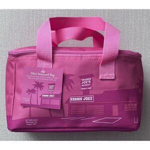 Trader‎ Joe’s PINK Mini Insulated Cooler Tote Bag
